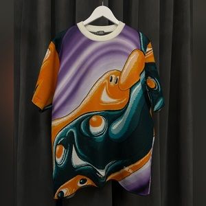 Dior x Kenny Scharf Orange Shirt